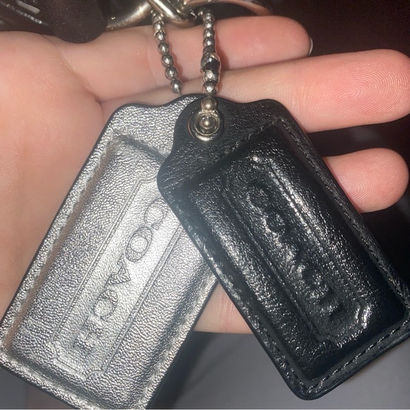 COACH 25676 Daisy Outline Signature Metallic Drawstring Bucket Bag - Picture 8 of 8